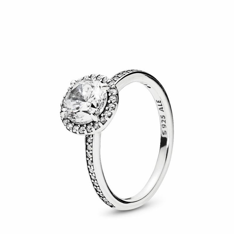Pandora Round Sparkle Stackable Ring Silver Egypt TR7316985
